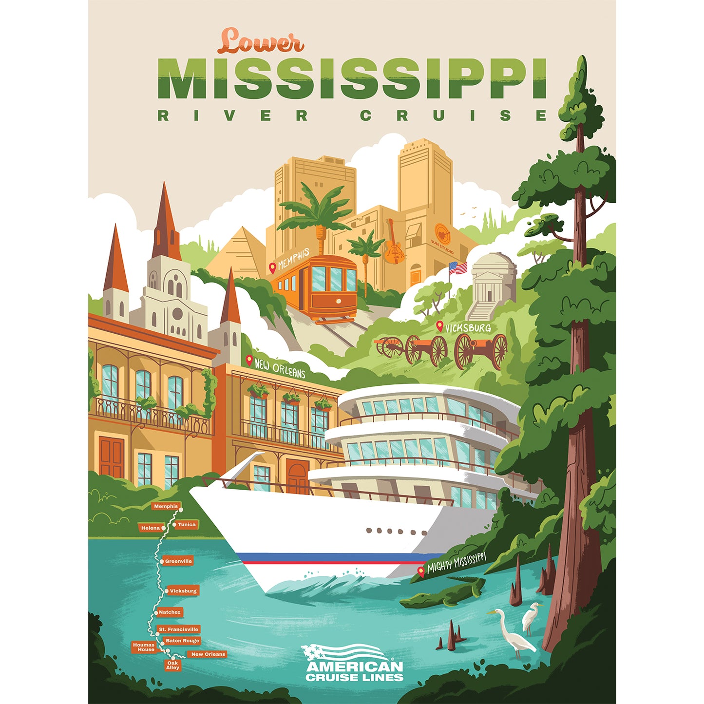 Individual American Cruise Lines Prints