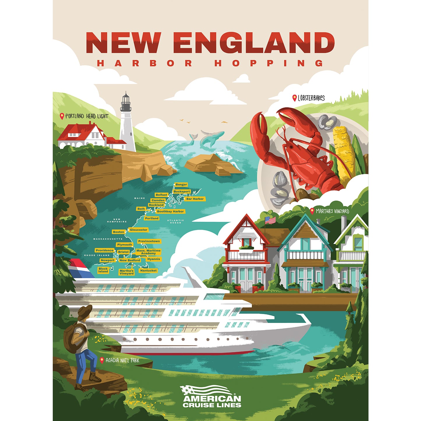 Individual American Cruise Lines Prints